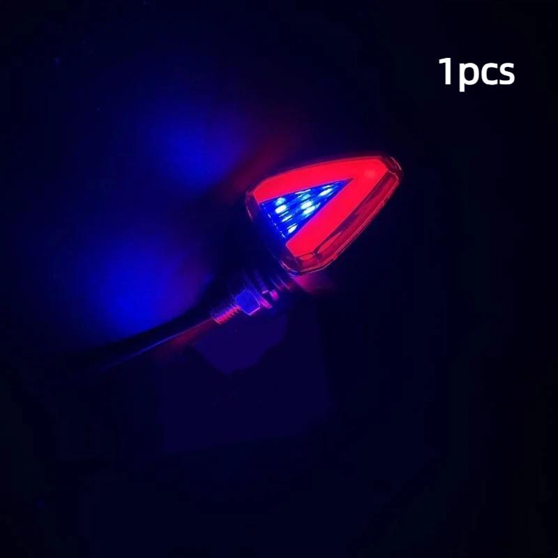 Motorcycle LED Turn Signal DC 12V Dustproof Anti-collision Mini Warning Light for Off-road Motorbike Riding Trips