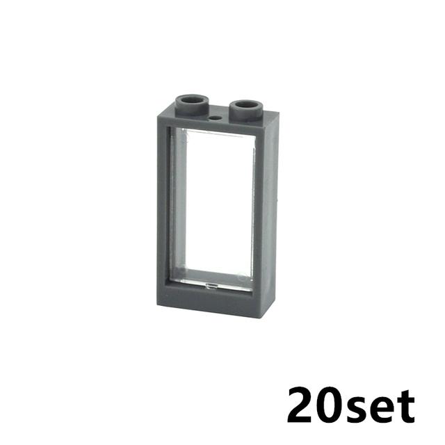 City Window Building Up Cubes Custom Build House Door Frame Glass Bricks Parts Fits 60594 60616 60621 60596 MOC Educational Tool Parts Fo