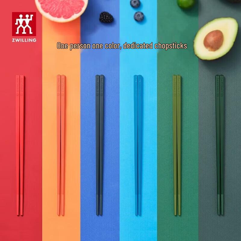 ZWILLING Antimicrobial Colored Chopsticks Set
