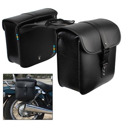 Motorcycle Storage Tool Bag Side Luggage Saddle Bag PU Leather Waterproof Motorcycle Riding Travel Tank Bag Motor Tail Luggage Suitcase