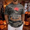 Men's Halloween Round Neck Short Sleeve T-Shirt