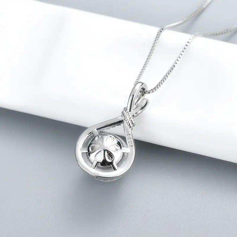 925 Sterling Silver Pearl Pendant Necklace for Women Novel Design Bridal Wedding Accessories Party Gift Hot Trendy Jewelry