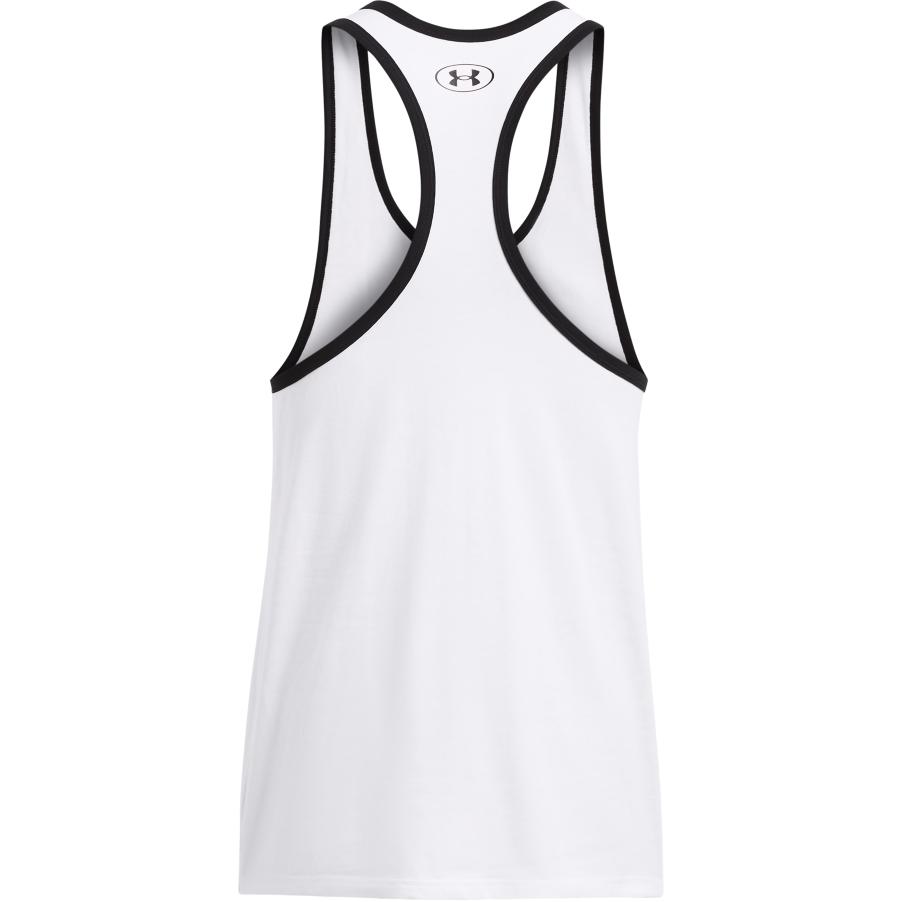 Under Armour Project Rock Get To Work Letter Print Loose Fit Sleeveless Tank Top Men Tops White 1383299-100
