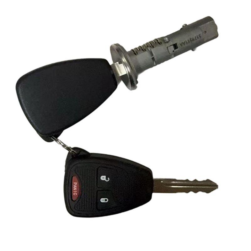 OB-Remote Keys 68054822AA 05057297AJ 68054822AB Ignition Lock Remote Keys Car Ignition Lock Cylinder With 2 Remote Keys как
