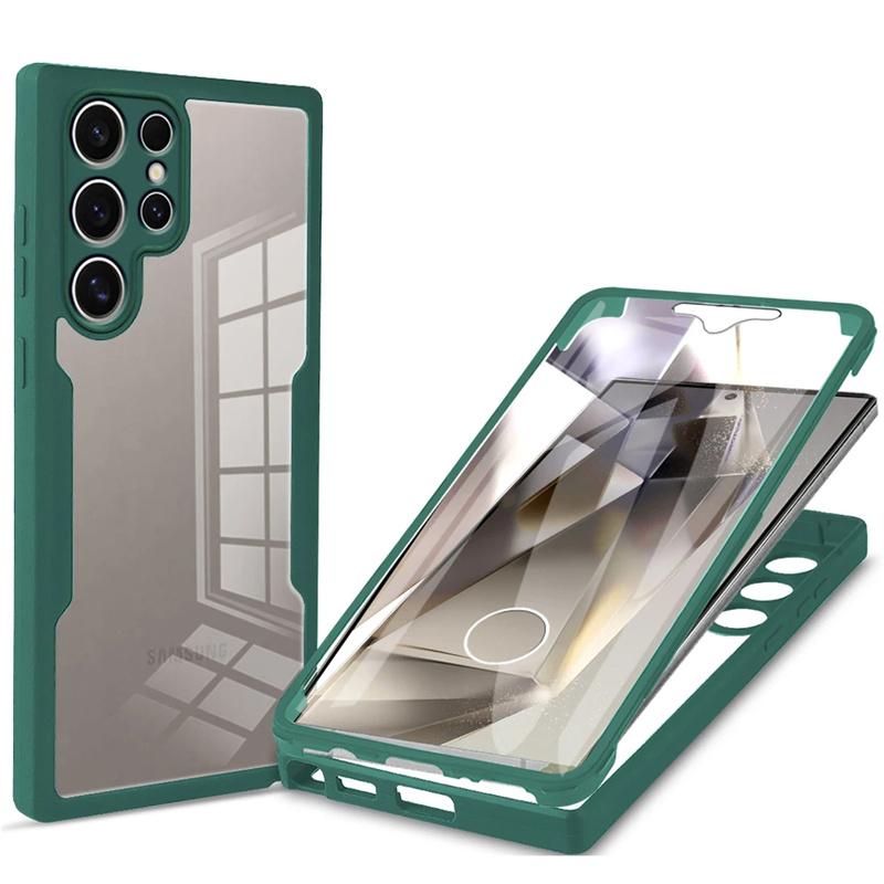 360 Full Cover Screen Protector Case For Samsung Galaxy S24 S23 S22 Ultra S21 Plus S20 FE A55 A35 A53 A52s A34 A14 A54 A15 Cover
