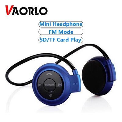 VAORLO Mini Bluetooth Headphones Sports Wireless Headsets Neckband Stereo Bluetooth Earphones With MIC