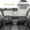 Windshield Sunshade Window Mesh Cover Insect Net for Jeep Wrangler JL Gladiator JT 2025-2026 Interior Protection Accessories