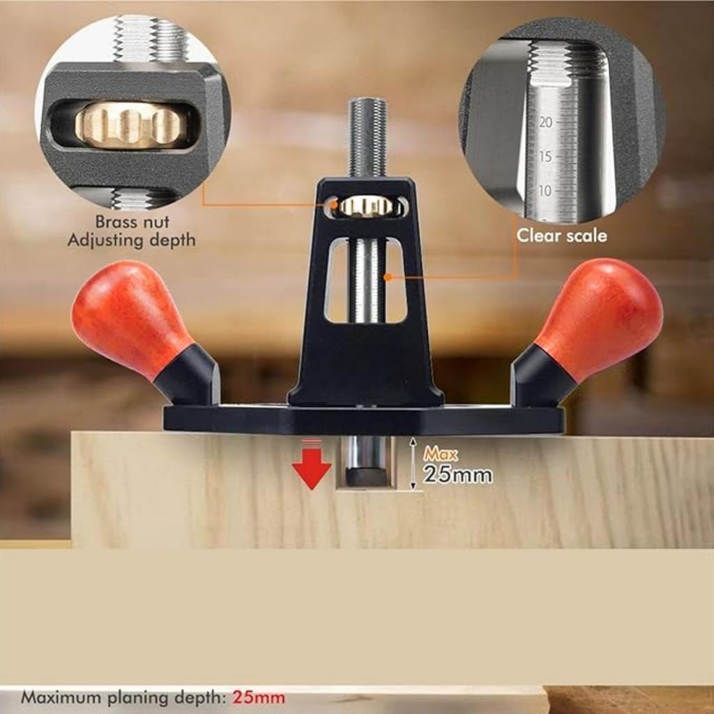 Woodworking Router Plane Trimming Hand Planer for Accurate Wood Edges for Woodworking and Crafts Tenon Trimming Groove Slotting