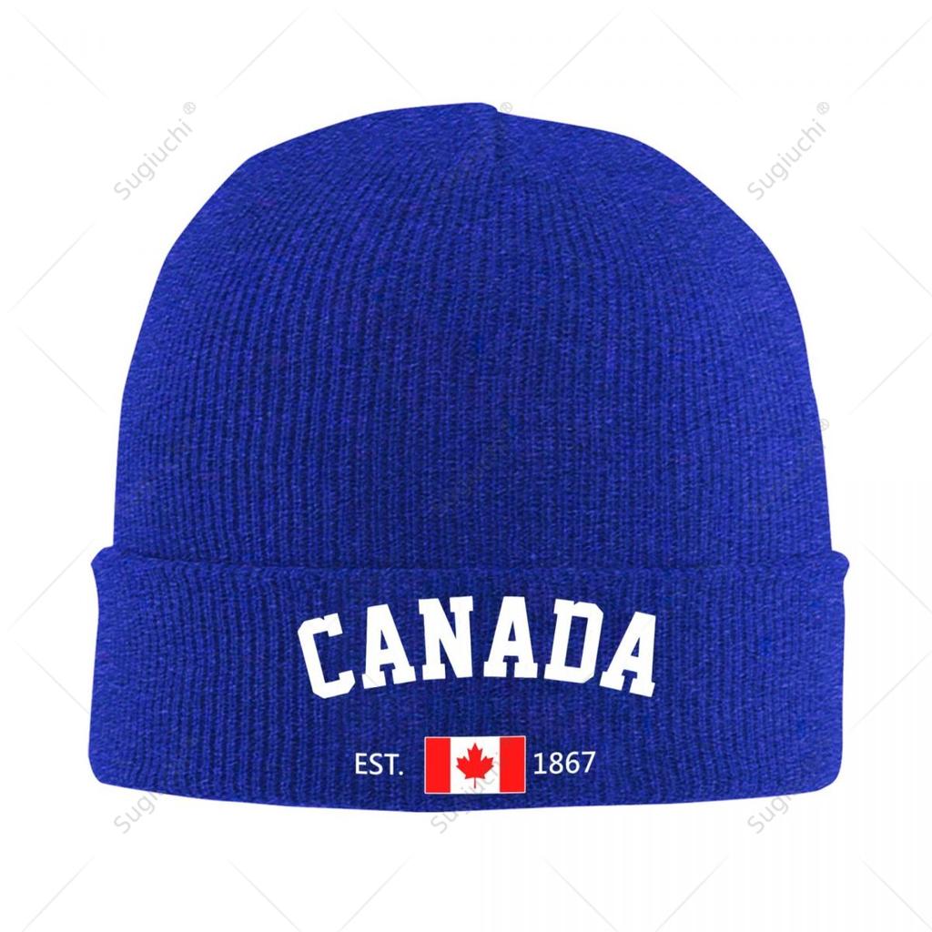 Knitted Hat Unisex Canada EST Independence Day For Unisex Women Boys Winter Autumn Beanie Cap Warm Bonnet