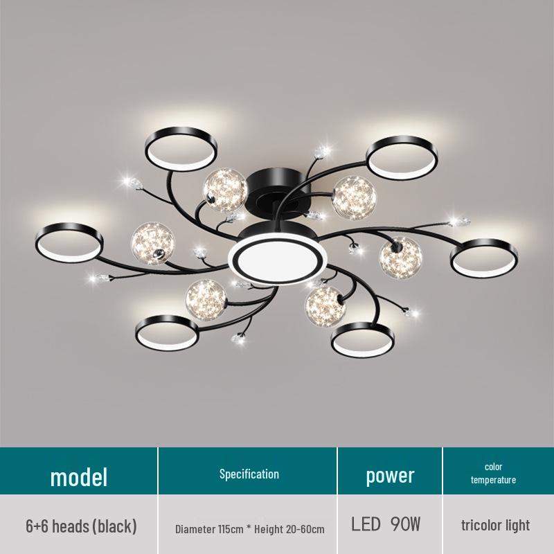 Modern Starry Sky Chandelier: Stylish Ceiling Light for Living Rooms, Bedrooms & Cafes