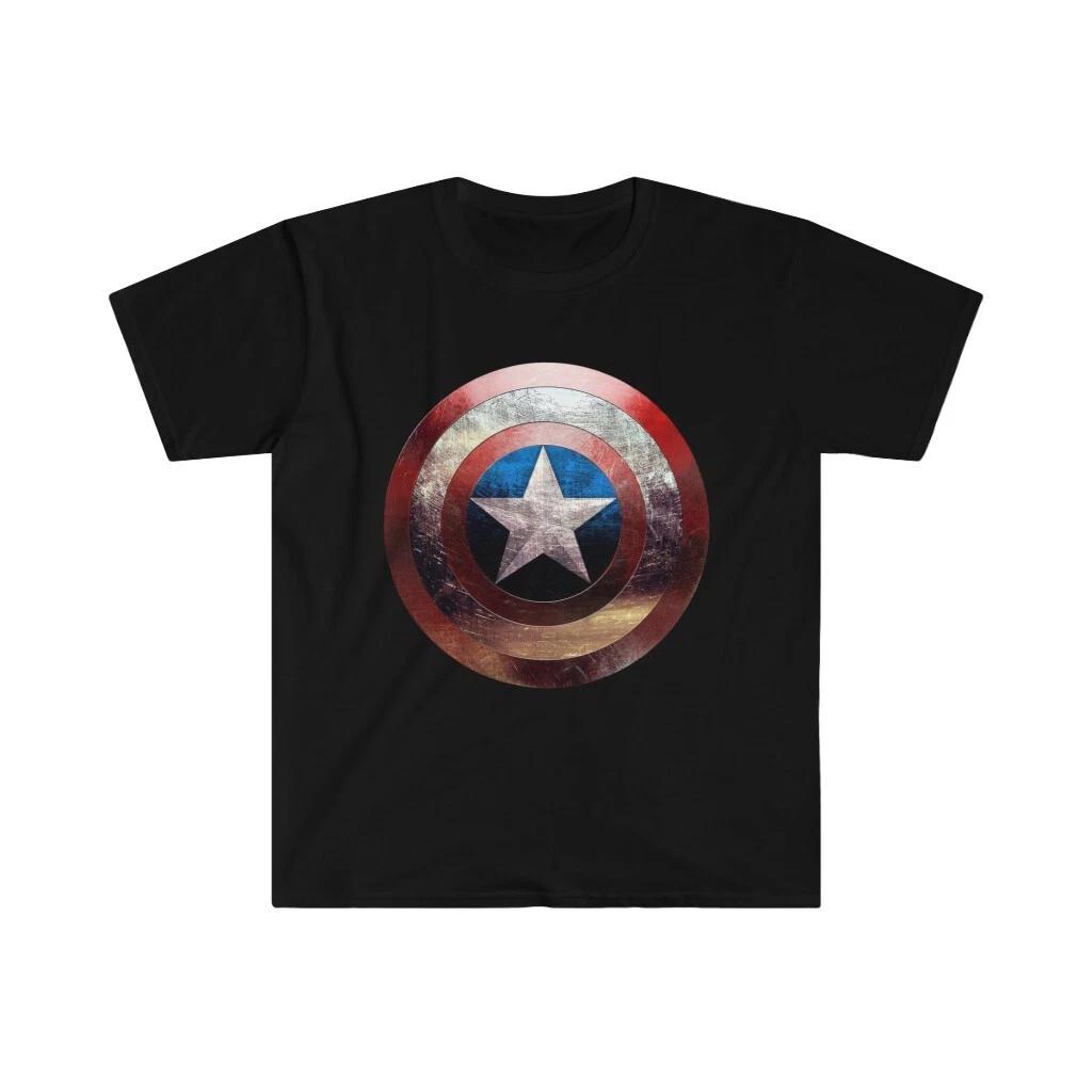 America s Captain Shield Softstyle T-Shirt L