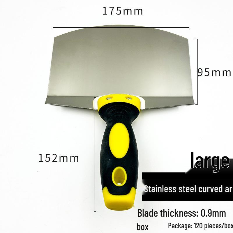 Putty Paint Stainless Steel Arc Loading Shovel - Gray Gypsum Cement Mud Board