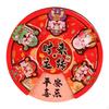Fridge Magnet Celebrating Wealth, Round Decorative Sticker for Whiteboards And Refrigerators