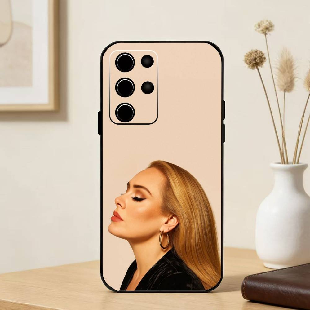 Singer A-Adele Phone Case For Samsung S25,S24,S21,S22,S23,S30,Ultra,S20,Plus,Fe,Note,5G Black Cover