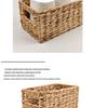 Water Hyacinth Woven Storage Basket - Desktop Organizer & Toy Storage Bin