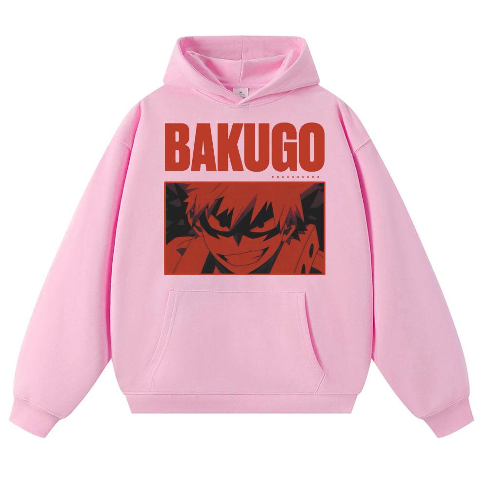 Anime My Hero Academia Katsuki Bakugo Hoodie Hip Hop Retro Harajuku Manga Sweatshirt Men Women Pullover