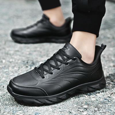 Fashion Lightweight Running Shoes Fashion Leather Men Casual Shoes Lac-up Mens Trainers Sneakers Walking Shoes Male Zapatillas Hombre