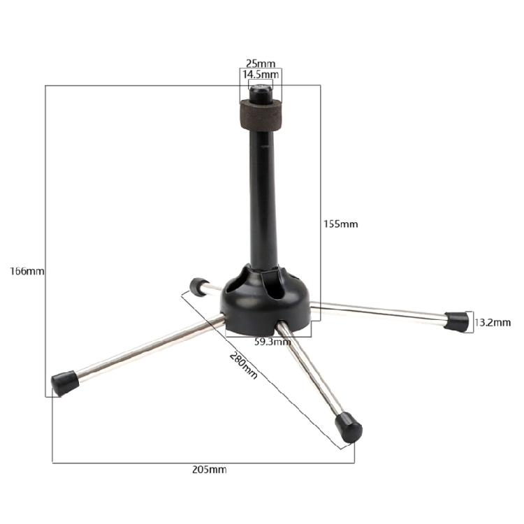 Foldable Flute Clarinet Stand 4-Leg Holder Portable Stable Support Flute Stands
