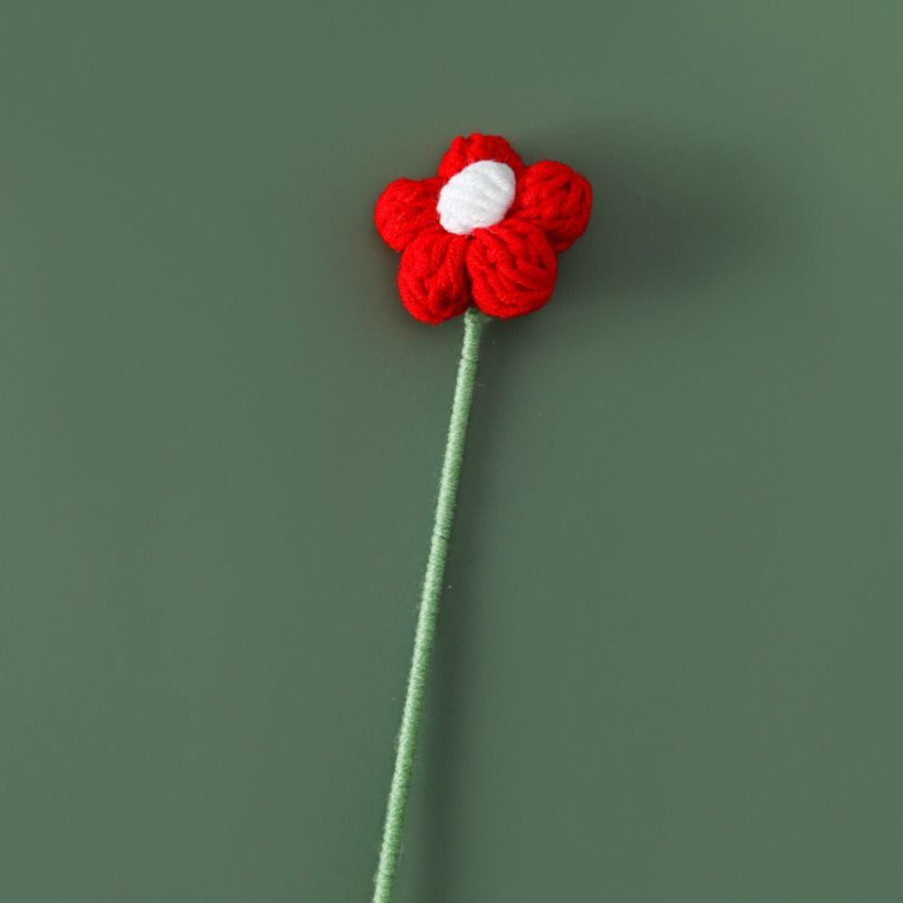 Simulated Flower 3D Christmas Bookmark Handmade Knitted Book Clip  Personalized Gifts