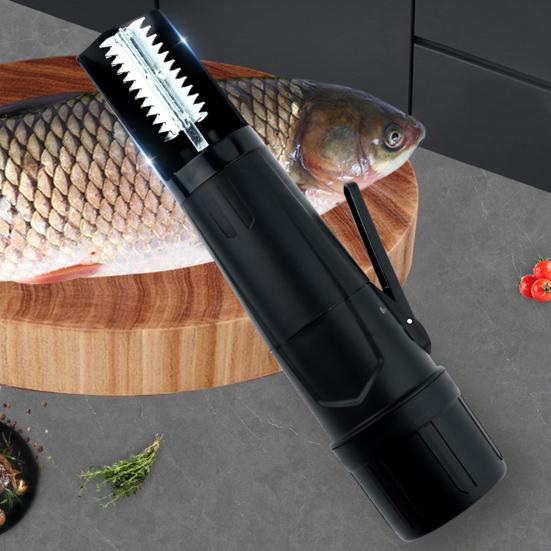 Elektrikli Balık Pullama Makinesi Ayarlanabilir Hız Elektrikli Balık Pul Çıkarıcı Mutfak Dış Mekan Kullanımı İçin Güvenli Balık Pullama Aleti