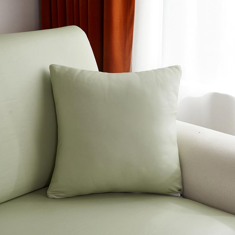 Pillow Cover 18x18 Inch Throw Faux Leather Pillow Covers, Square Modern Pillow Cases, PU Home Decorative Pillow Cushion Cover for Couch Sofa Chair Bed