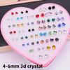 120 Love Earrings for Women: Diamond-Studded Resin and Plastic Jewelry Collection