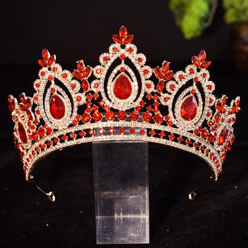 

Европейская и американская корона невесты, модное хрустальное головное украшение на день рождения, ретро аксессуар для волос королевы, бальная корона