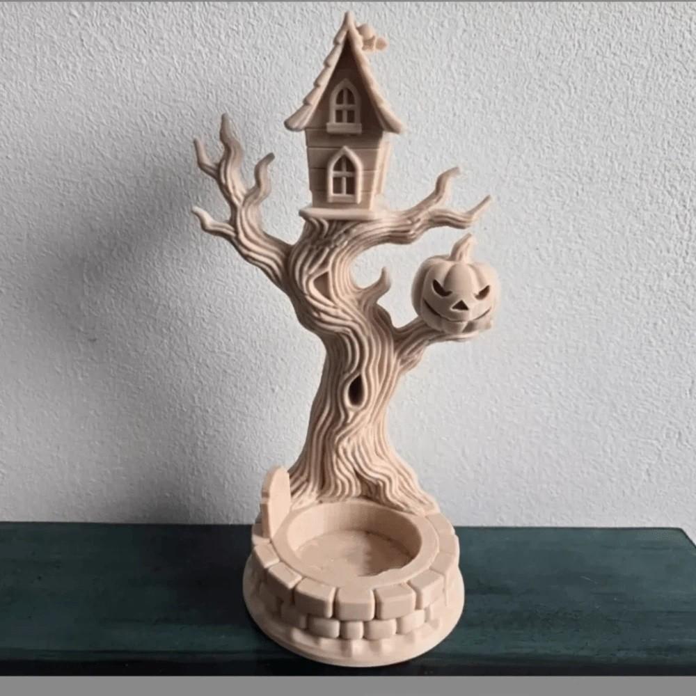 3D Printing Halloween Tree Branch Ornaments Retro Desk Ornaments  Halloween