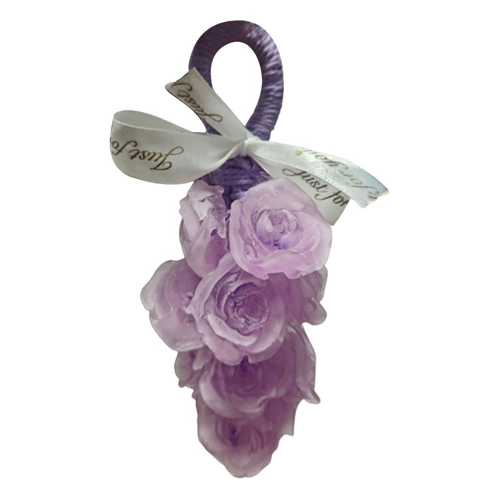 Portable Transparent Crystal Rose Scented Soap Gentle Rich Foam Rose Cold Soap Simulated Can Be Cut Handmade Soap for Shower Purple-Type B