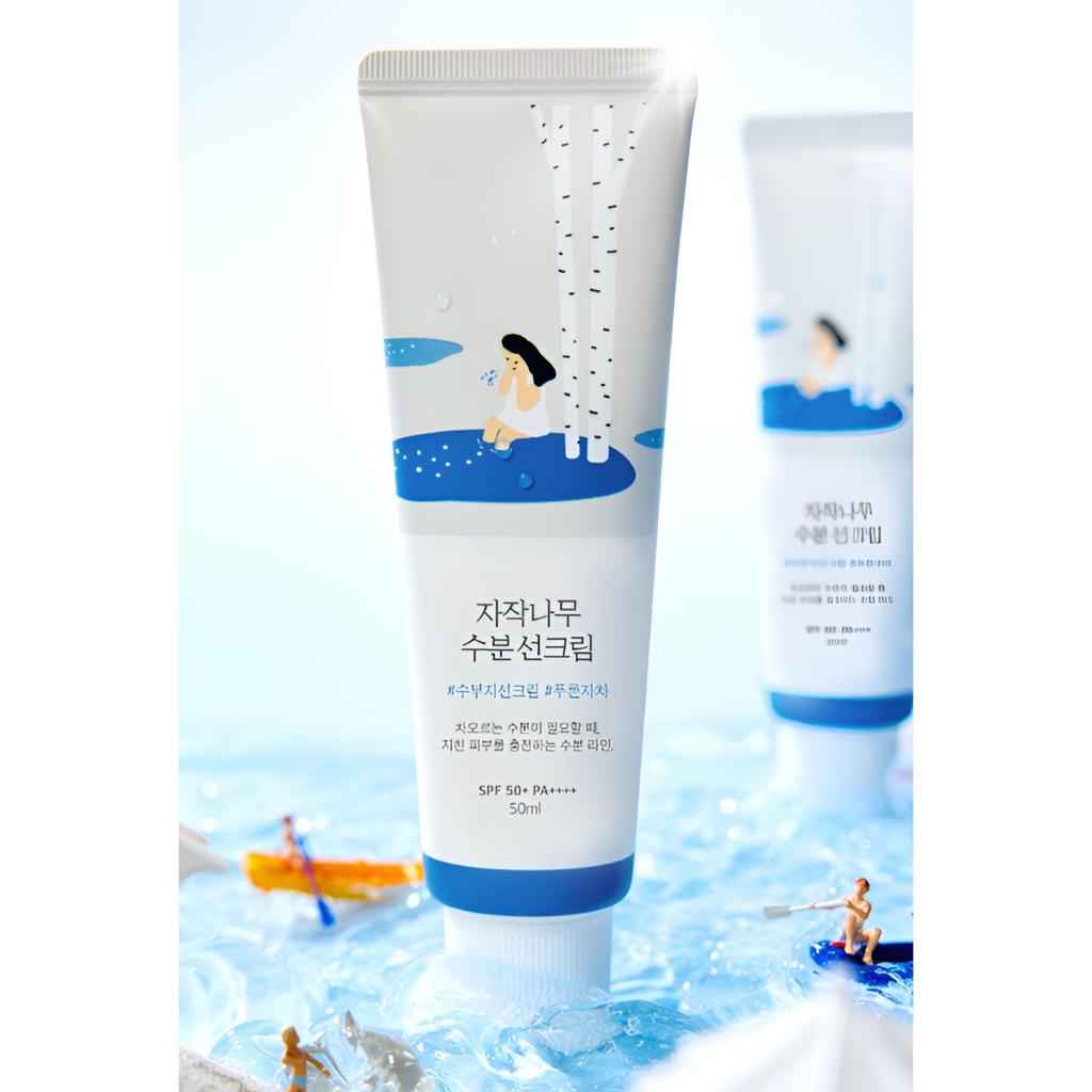 ROUND LAB Birch Juice Moisturizing Sun Cream 50 ml (1+1 Set)