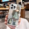Cute Gorjusses Cartoon S-Santoro Phone Case Color Silver Shell For LPhone 17 16 16e 15 14 13 12 11 Pro Max Plus