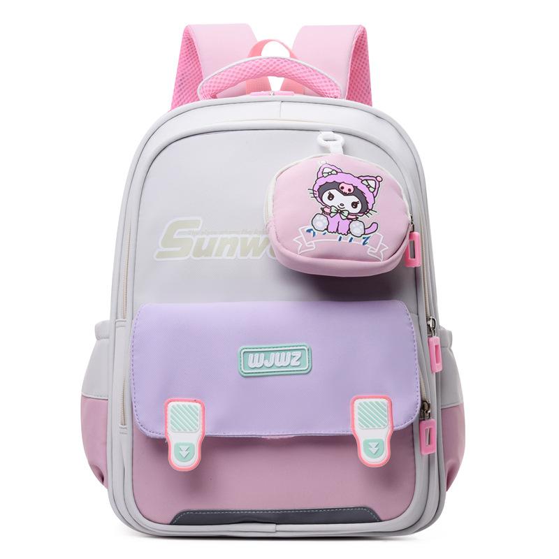 Book Bags for Primary School Students In Grades 1-3 Large-capacity Casual Cartoon School Bags for Men and Women To Reduce the Burden of Backpacks