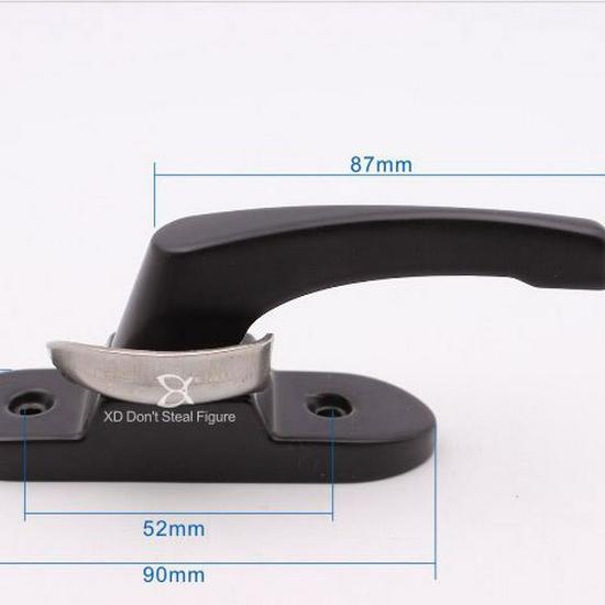 Zinc Aluminum Push-Pull Handle & Anti-Theft Crescent Window Lock for UPVC Windows