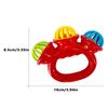 1pcs Infant comfort rattle 0-3 years ringing three-headed be Hand Grasping Ball Toys Rattle Early Educational Hand Bell Baby toy