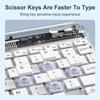 Ultra-Slim Rechargeable Bluetooth Keyboard Multi-Device Stable Connection for iPad iPhone Mac Android Windows-Wireless Keyboard