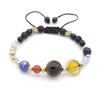Nine Planets Blue Sandstone Adjustable Woven Bracelet