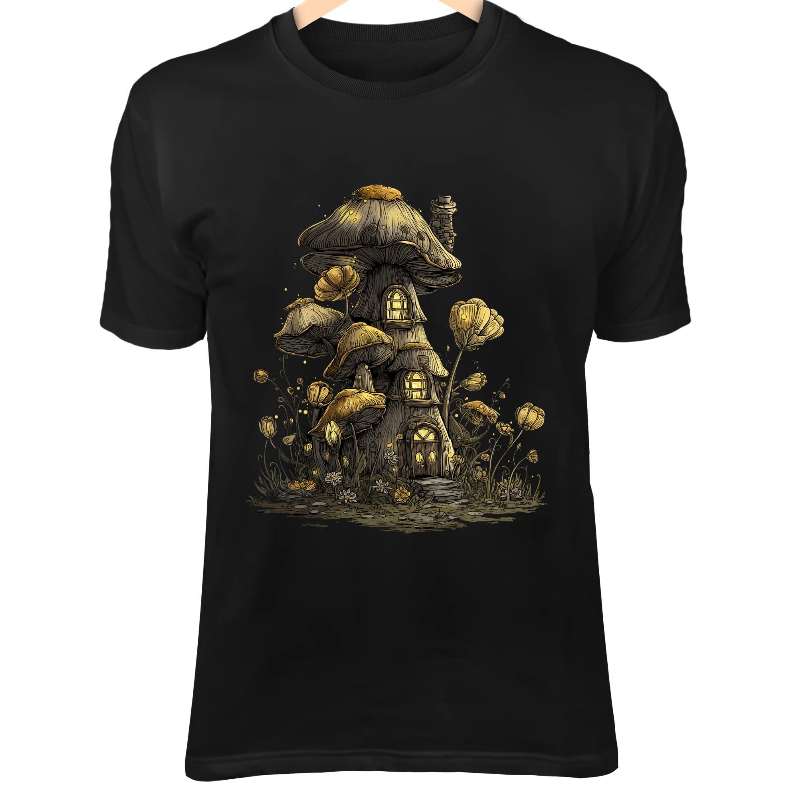Whimsical Mushroom House - Glowing Windows, Fireflies & Cottagecore Fantasy L