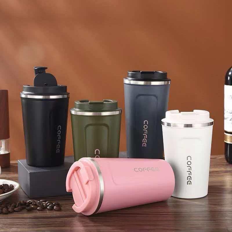 Stainless Steel Coffee Thermal Mug 510ML Portable Durable Tumbler Cup for Hot Cold Drinks Car Travel Use
