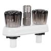 RV Exterior Faucet Hot Cold with Quick Connect Adapter Flexible Outlet Pipe for Motorhome Boat Bathroom Van Outdoor