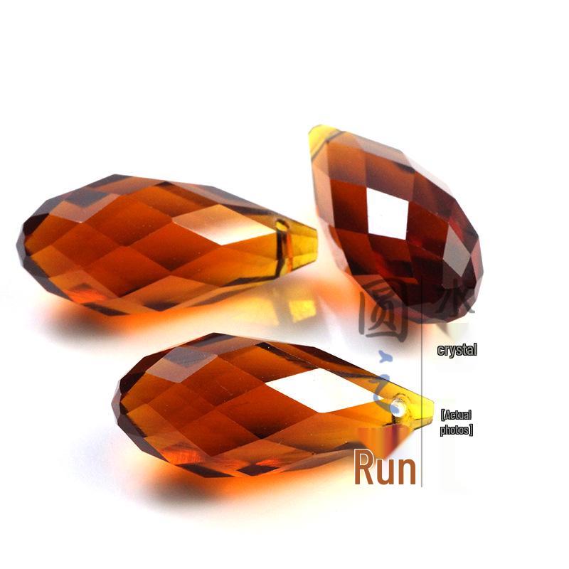 Crystal Glass Teardrop Beads 6x12MM Horizontal Hole for Handmade Jewelry DIY.