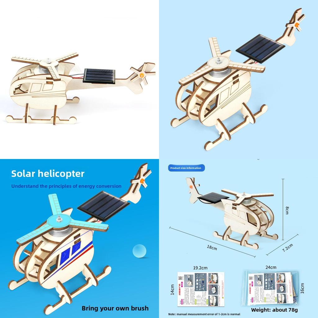 Science Experiment Diy Solar Powered Airplane Stem Educational Kit For Children