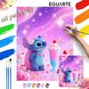 Stitch Ice Cream Dessert Painting by Numbers Hand Filled Drawing Art Kit Home Decor