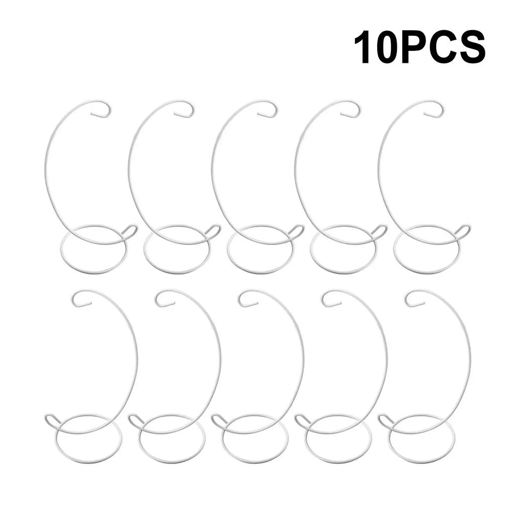 5/10pcs Home Decor Bauble Holder Stand Iron Stand Plant Micro Landscape Hanging Supporter For Bedroom Decor Garden Ornament