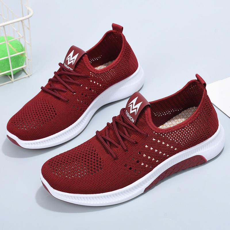 Women's Summer Mesh Shoes: Breathable, Fashionable, Casual Sports Sneakers for Middle-Aged & Elderly