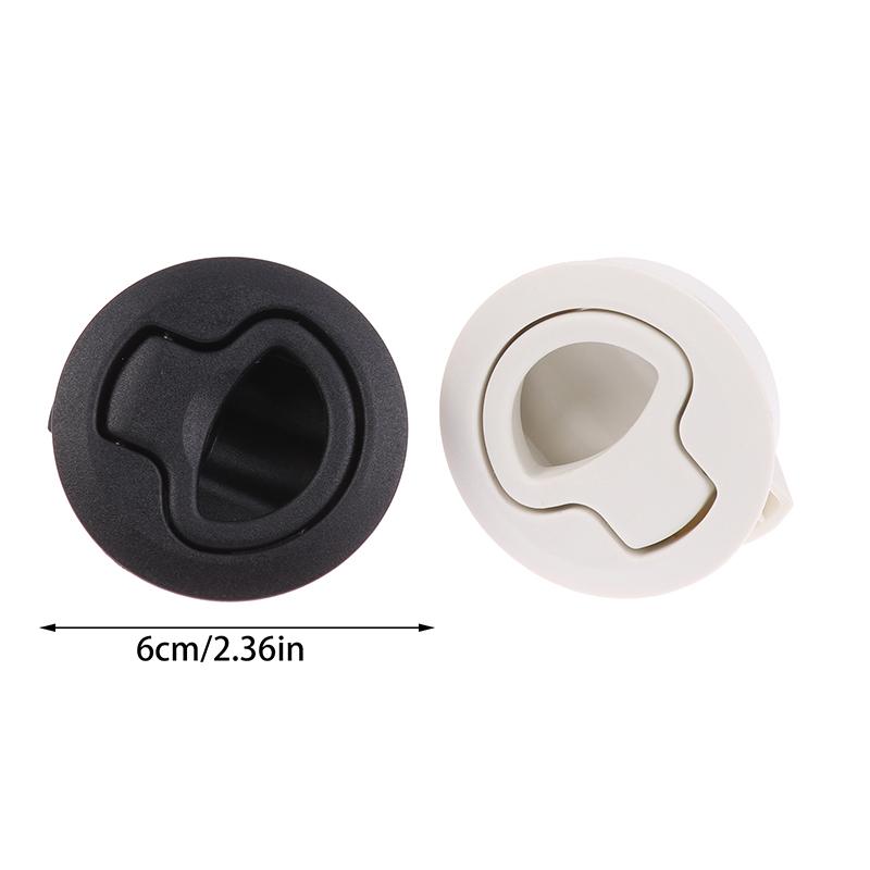 1Pc Round Flush Pull Slam Latch Cabin Flush Door Locker Mount Lift Pull Handle For Rv Yacht Marine Boat Deck Hatches Accessories