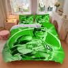 3pcs Green Lantern Ring Cover Set, Bedding Set, Soft Comfortable Duvet Cover, For Bedroom, Guest Room (1*Duvet Cover + 2*Pillowcases, Withou