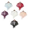 Elegant Lace Edge Scarf Comfortable Head Cover Strong Polyester Fabric For Spiritual Moment Or Travel