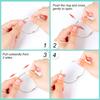 Uxcell Binder Rings for Home Office Can Be As 5cm Inner 6 Pieces Loose-Leaf Use, Keychains, Open/Close, Metal, Silver, Diameter,