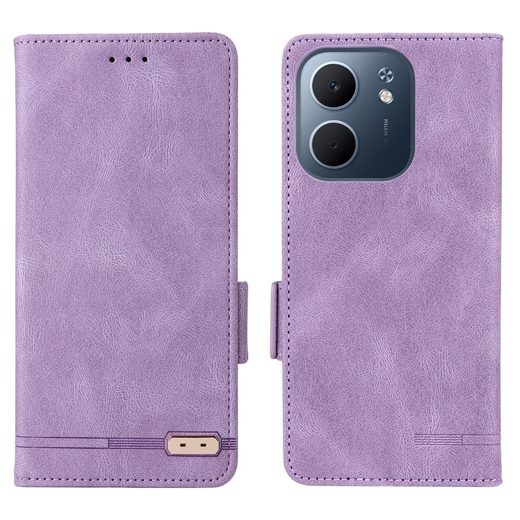 For Oppo A5x 5G/4G Case Leather Wallet Flip Phone Cover with Hardware Decor