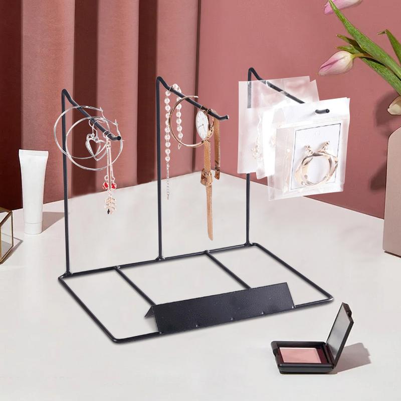 Jewelry Stand Bangles Organizer Aesthetic Black Jewelry Organizer Decorative Earrings Necklaces Bracelets Storage Rack For